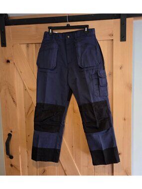 NWT Blaklader 30x28 Workwear Heavy Worker Pant 1680 Blue Black Cordura Utility